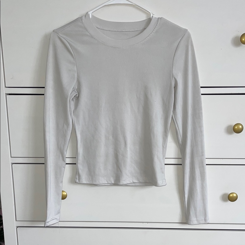 Classic White Long Sleeve Top